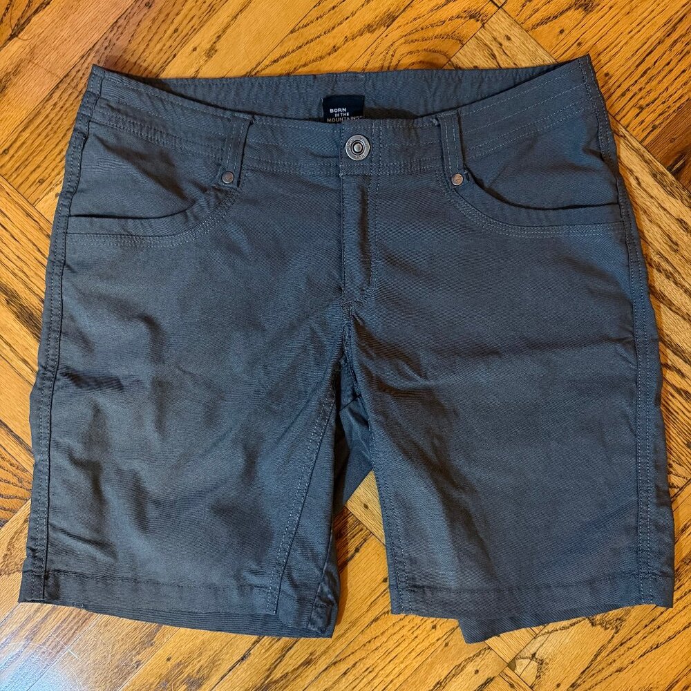 Kuhl TREKR Shorts, 8 inch inseam, dark gray, Size 6